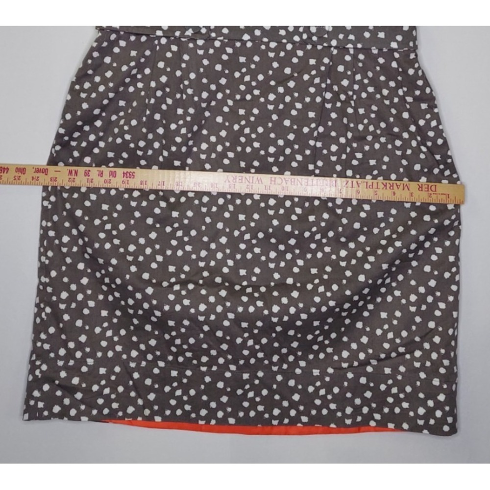 Robbie Bee Sleeveless Dress 18 Gray Polka Dot A-Line Pocket Zip Pinup Old Money - Picture 8 of 11